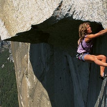 history of women's climbing: Lynn Hill climbing El Cap