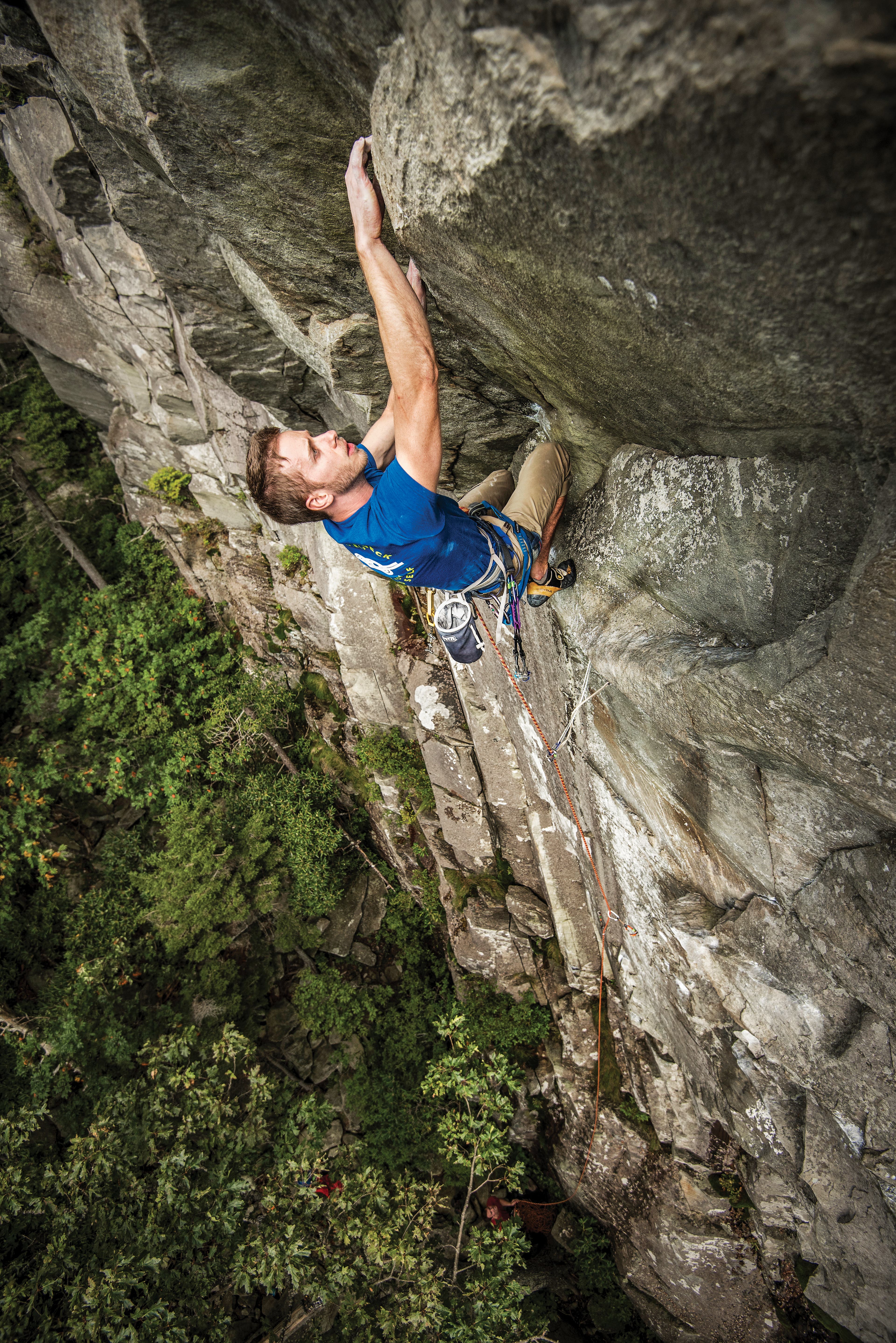 B.O.G. Man Ship Rock Rock climbing North Carolina