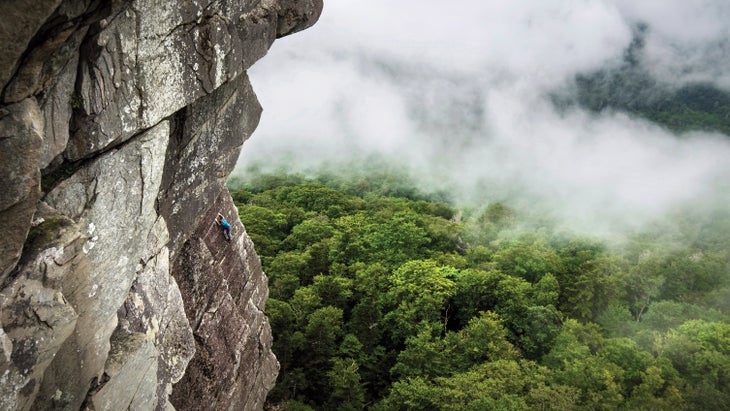 20160824_7613_SD_gn-web Board Walk (5.8) Ship Rock North Carolina Trad Climbing