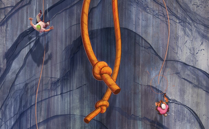 Simulfinal1 Lunatic Fringe Reed’s Pinnacle Simul-rappelling Accident Yosemite Climbing