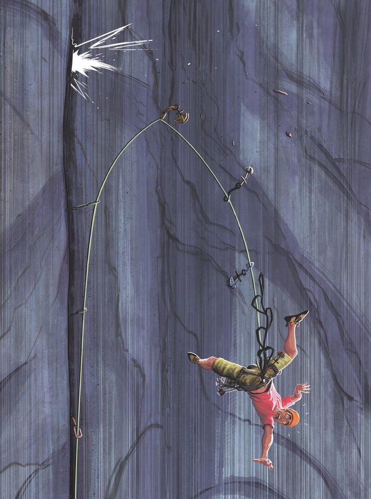 Zipperfinal1 copy Rock climbing trad fall zipper gear illustration Yosemite
