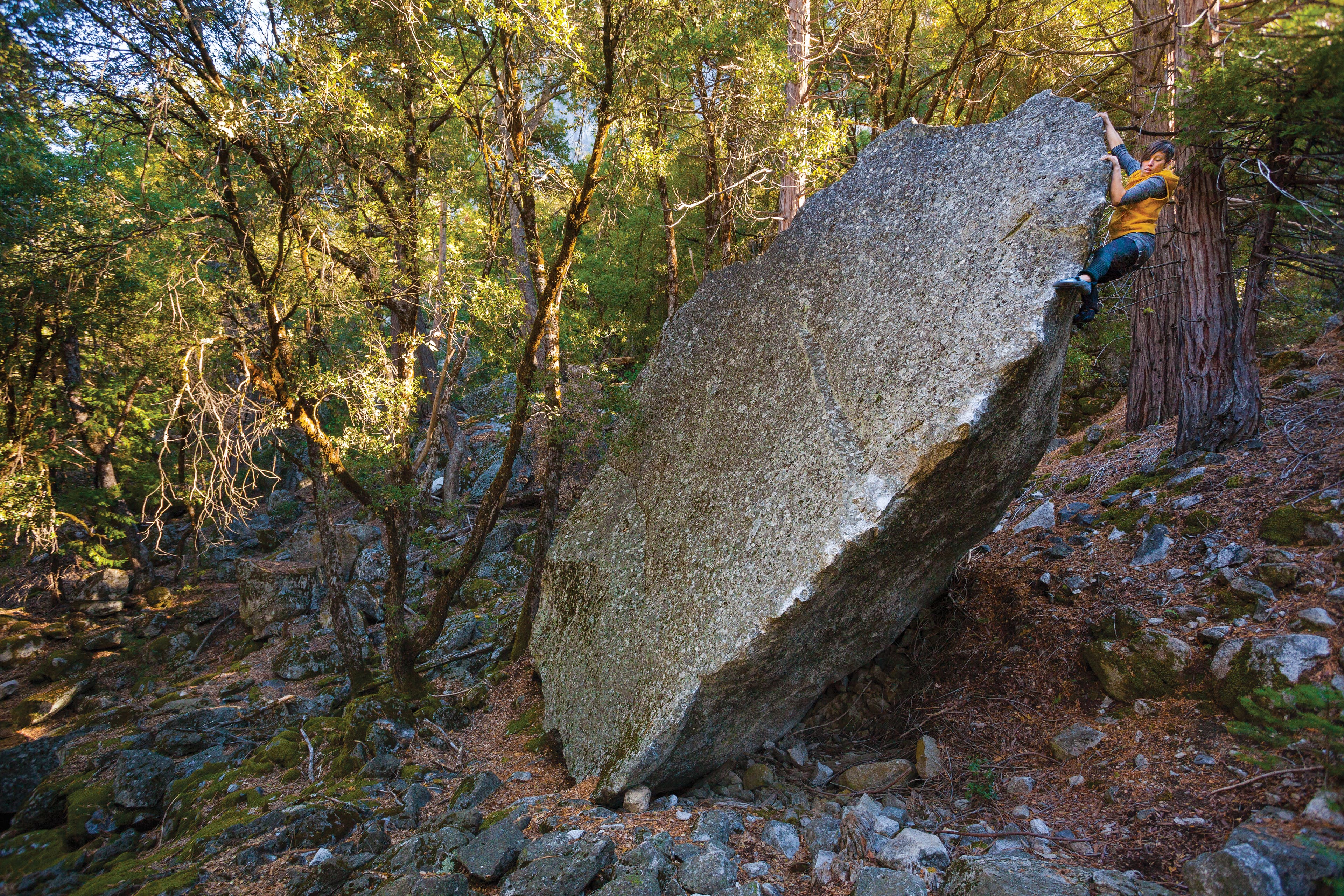 RJC__20111125_YosemiteValleyBouldering_1673_gn-web Natasha Barnes James Lucas Memorial Arête Problem Yosemite Bouldering Climbing