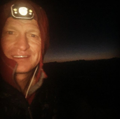 On top of Mt Massive Andrew Hamilton Colorado Winter 14er Speed Record
