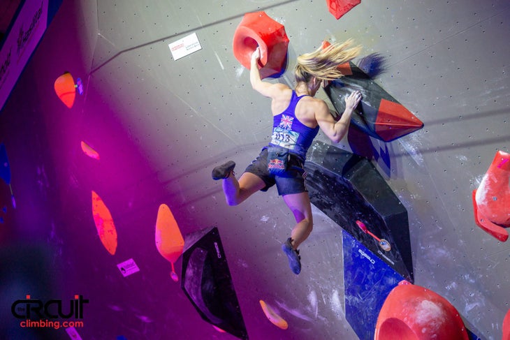 30710717_1020318064786298_6915488123606532096_o Shauna Coxsey 2018 IFSC Bouldering World Cup Meiringen Climbing Competition