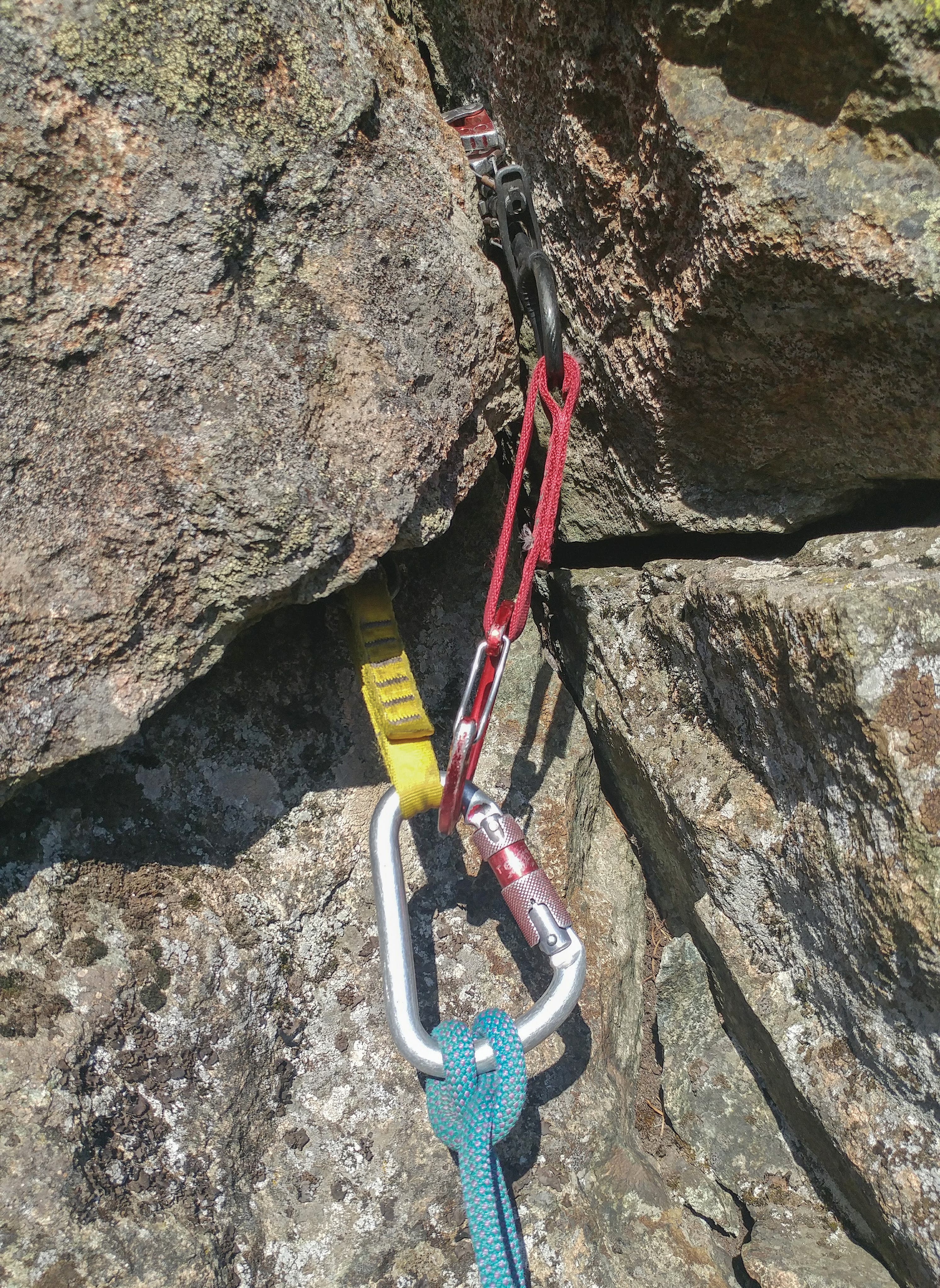 Alpine Anchor 4_gn two-piece Trad Climbing Anchor Cams alpine Rock points