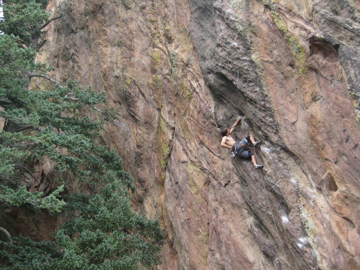 IMG_2026 Ted LanzanoChoose Life Seal Rock Flatirons Colorado Rock Climbing Sport