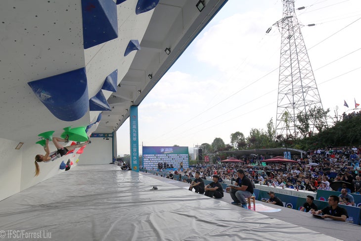 27079226427_ce28795b36_o IFSC Bouldering World Cup Chongqin Womens Finals Jessica Pilz