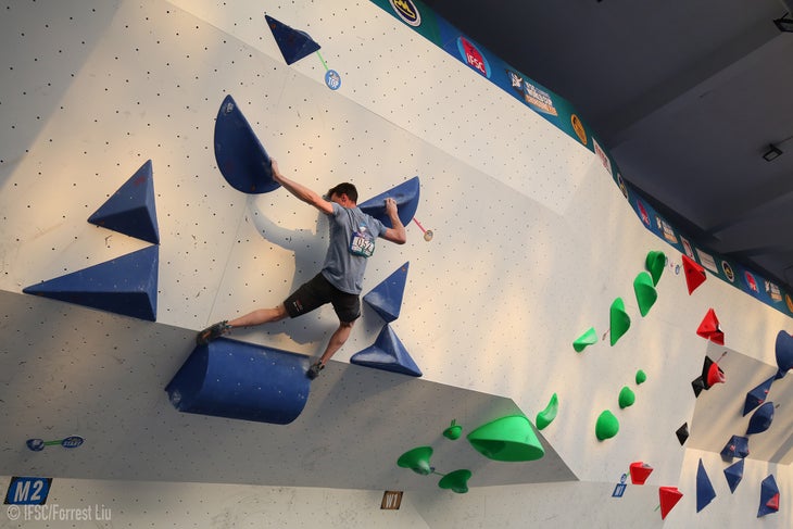 27080215747_2e04bf04d6_o IFSC Bouldering World Cup Chongqin Mens Finals Jernej Kruder