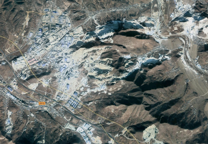 Screen Shot 2018-05-21 at 5.05.47 PM magnesite mining and processing area haicheng liaoning province china climbing chalk google maps