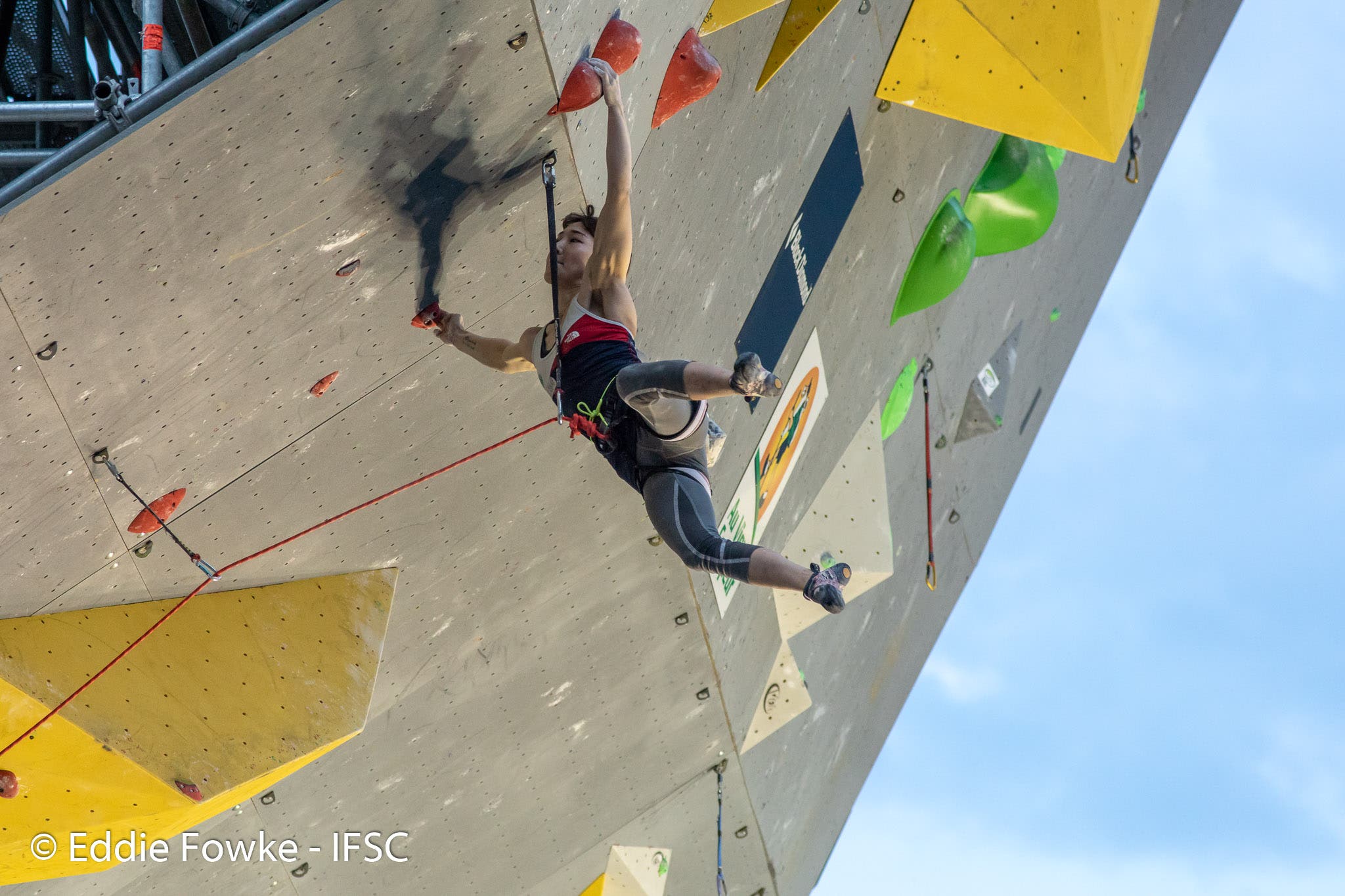 5 IFSC climbing world cup arco italy speed climbing men