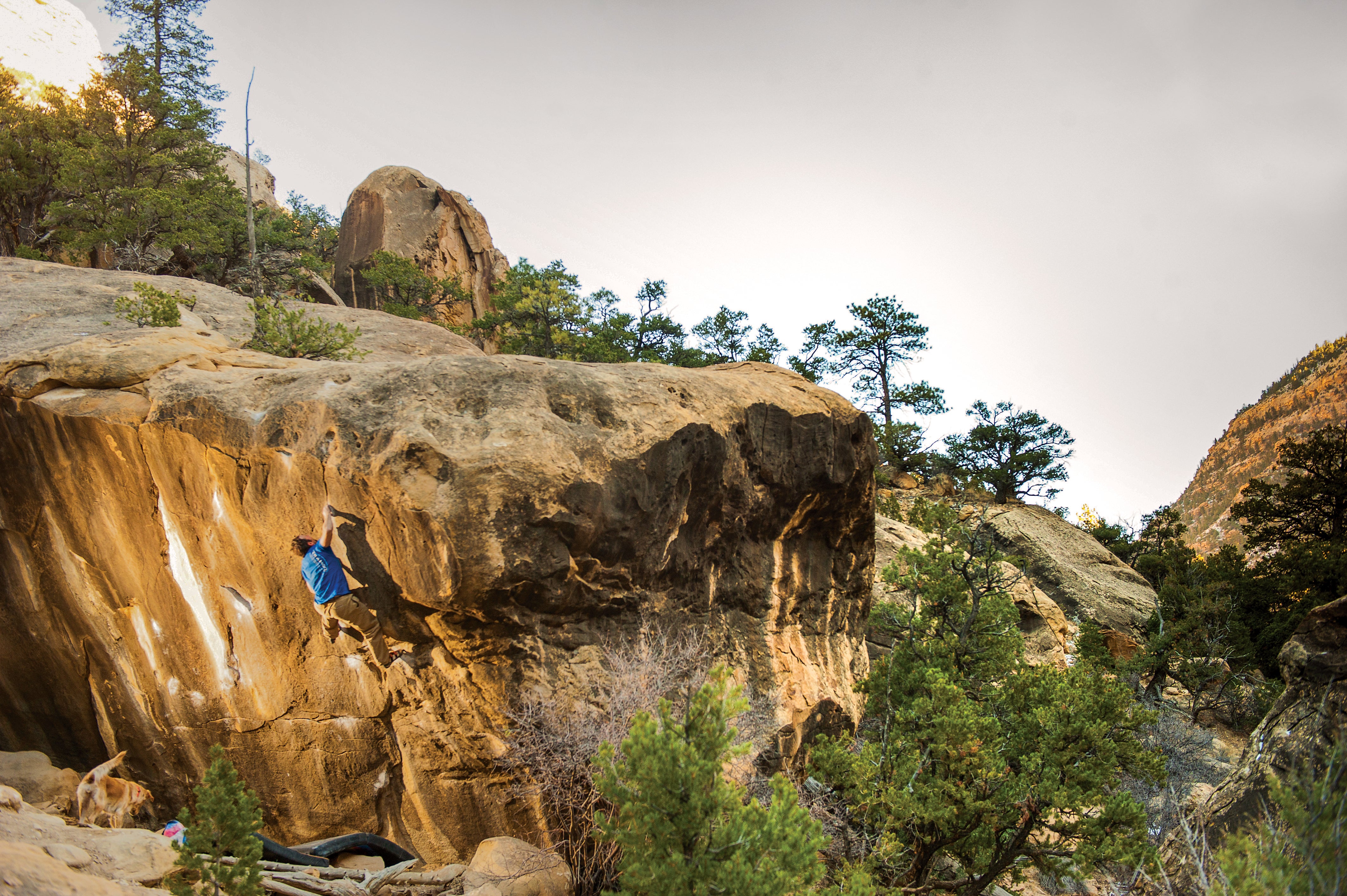 Dan Brayack Wills Afire V6 Left Fork Joe’s Valley Utah Bouldering Rock Climbing