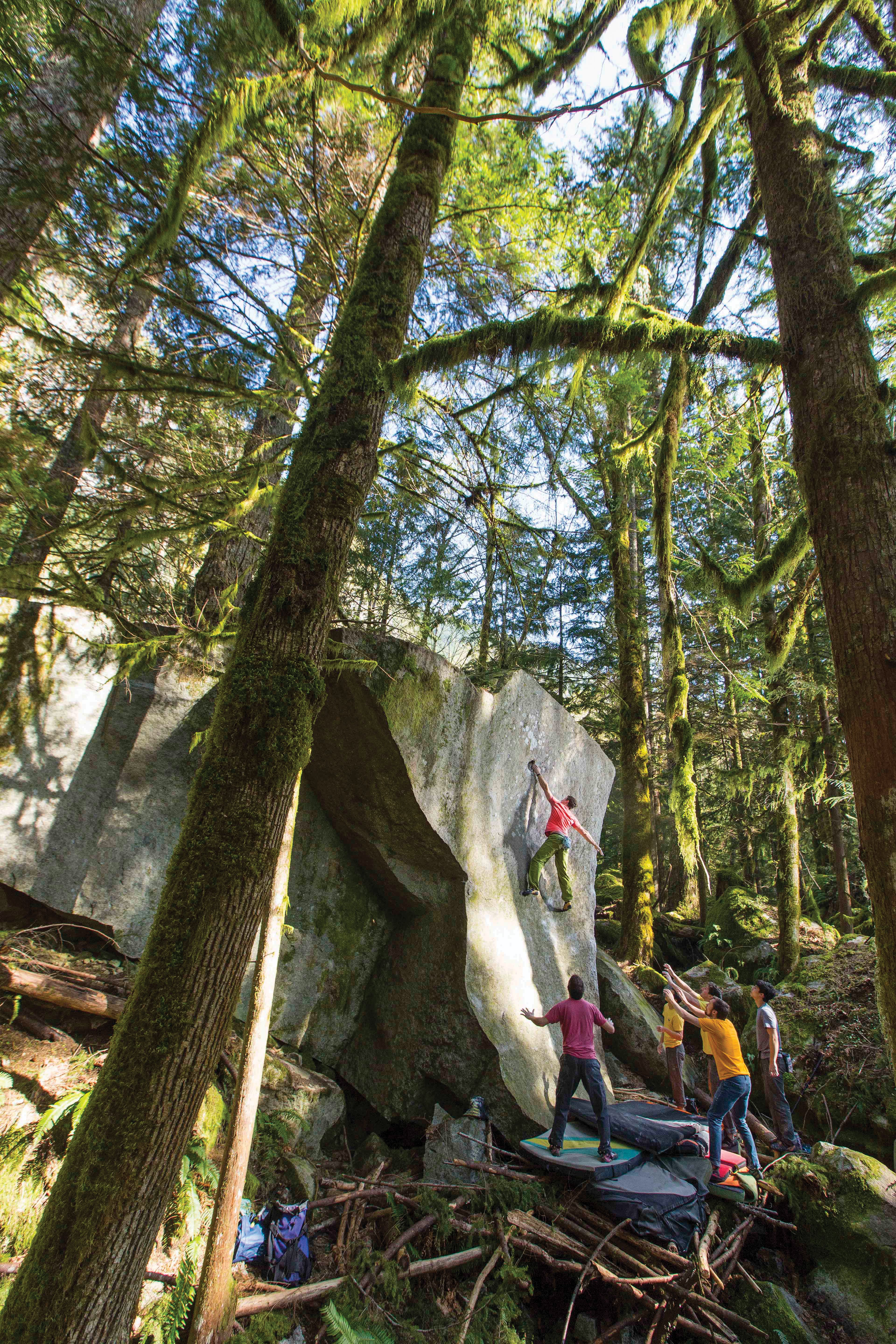 Brett Owens slab dyno Index washington The Engineer V9 Bouldering Rick Climbing