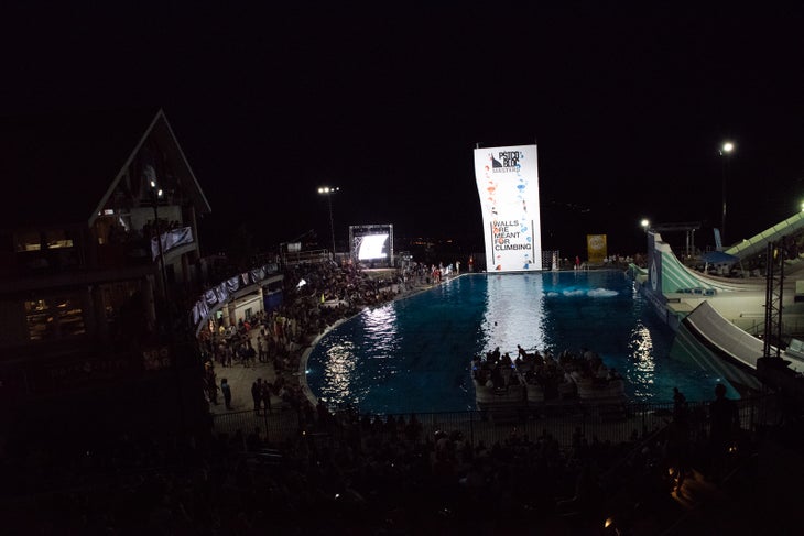 andreaLaue_psicoblocMasters2018-10 Psicobloc Masters Series 2018 Rock Climbing Competition deep water solo utah olympic park