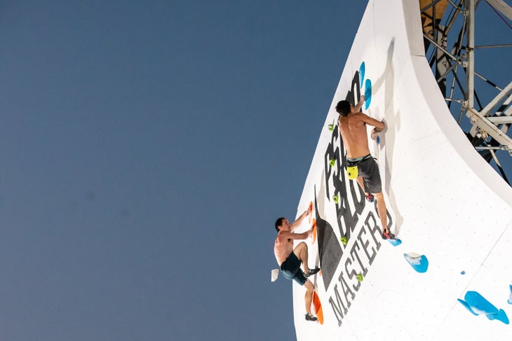 andreaLaue_psicoblocMasters2018-11 Psicobloc Masters Series 2018 Rock Climbing Competition deep water solo