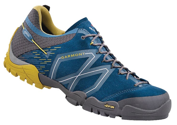 Stick Stone GTX Night Blue Dark Yellow_gn Garmont Sticky Stone GTX Approach Shoe Rock Climbing Review