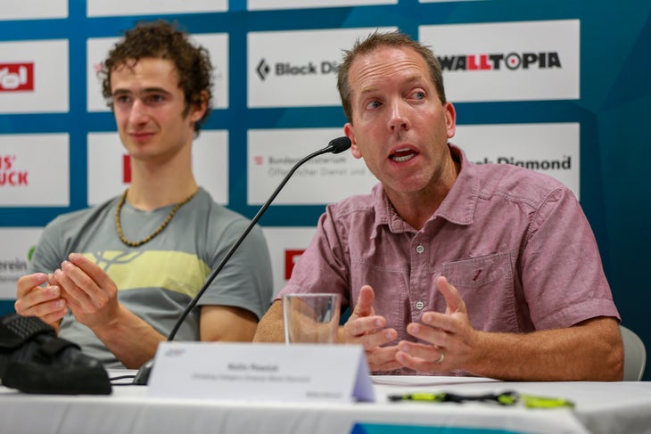 3K5A4259 Adam Ondra Kolin Powick KP Black Diamond Climbing Category Director Olympics Road to Tokyo