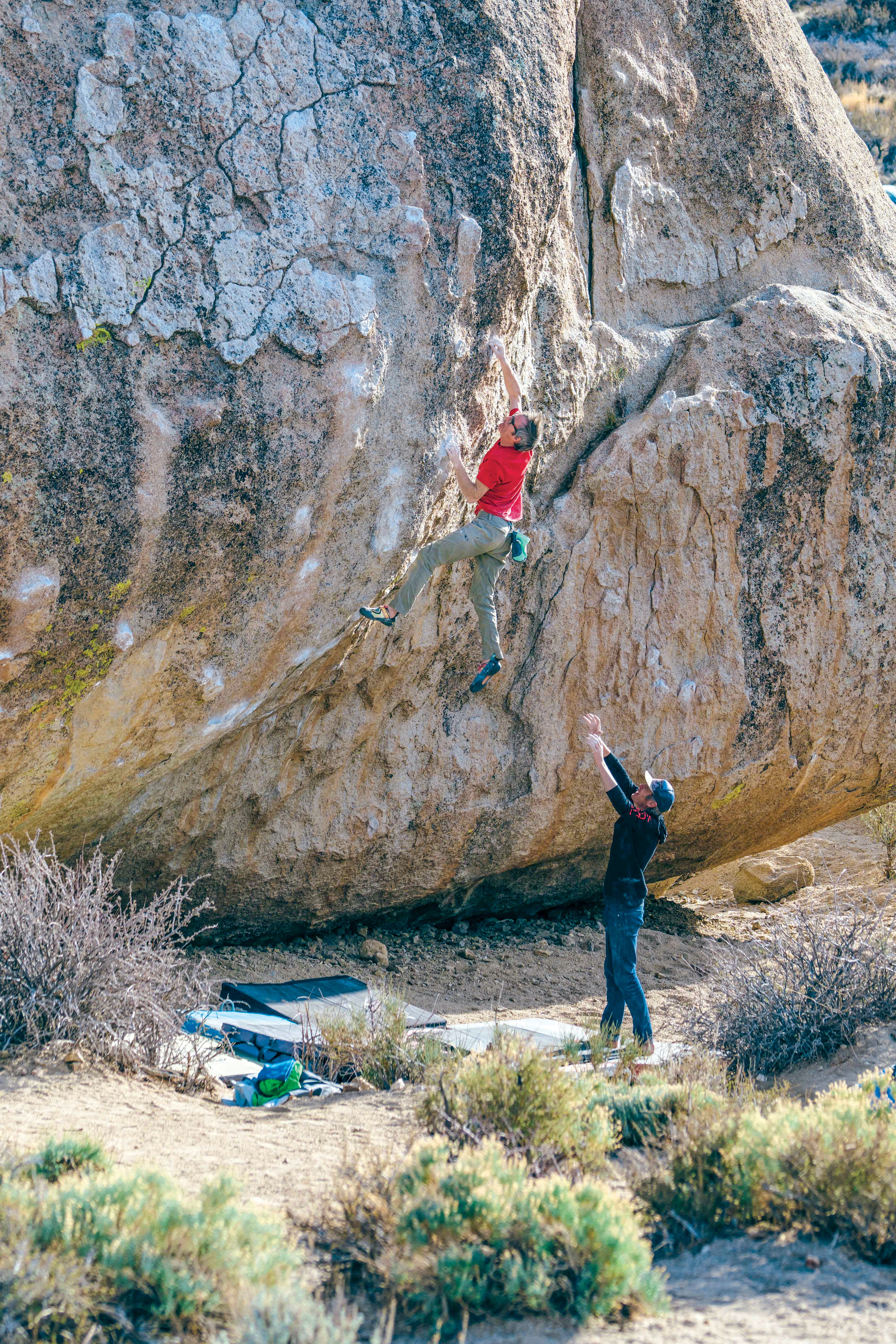 Bishop High Planes Drifter V7 Bouldering Rock climbing Ben Ditto