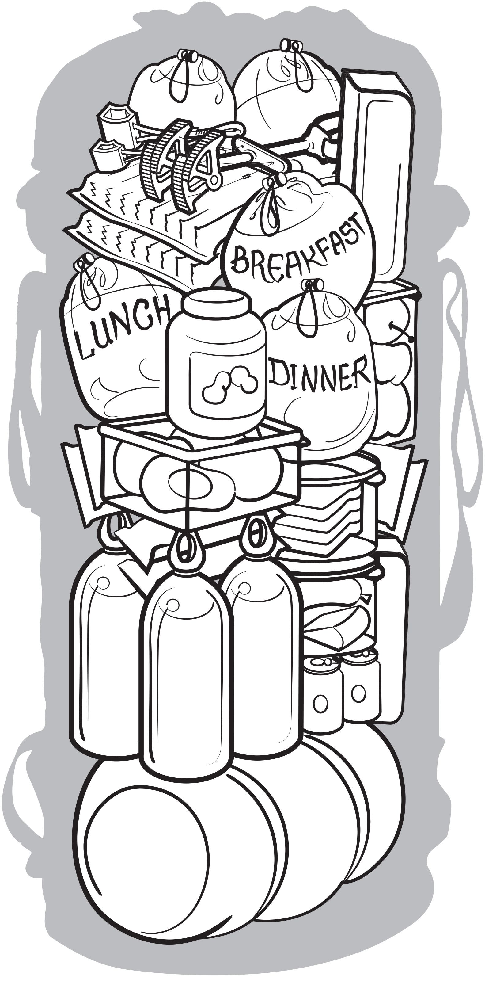 Big Wall meal planning food haul bag rock climbing el capitan