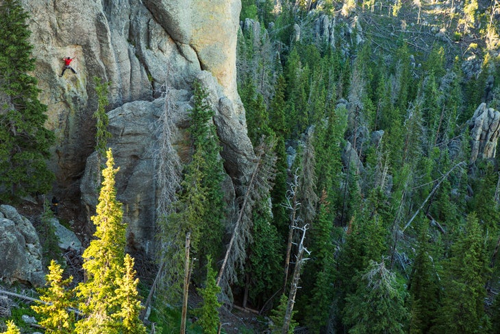 climbing cover 5 Eric HansenLeeping Lemurs Custer State Park Black Hills South Dakota Rock Climbing