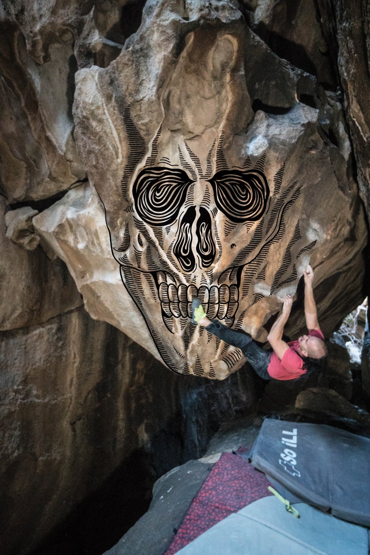 floating boulder jason kehl (1 of 1)_gn-web Hueco Tanks State Park Bouldering Rock Climbing Texas Regulations