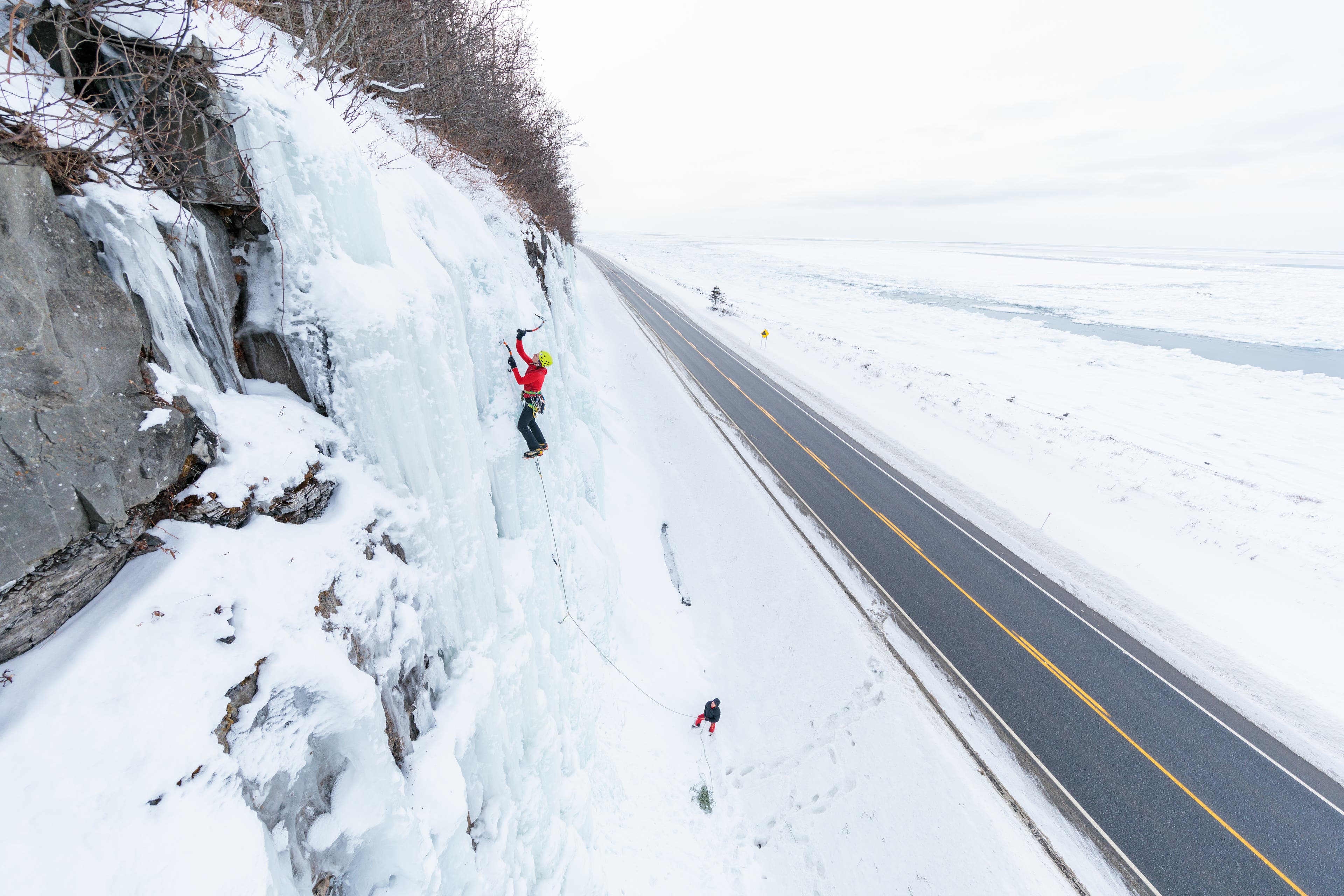 Nathalie Fortin Road side ice climbing Gaspesie (25 of 25)-web None