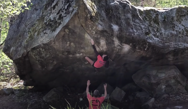 Watch Oriane Bertone Climb a V15 First Ascent at Age 15