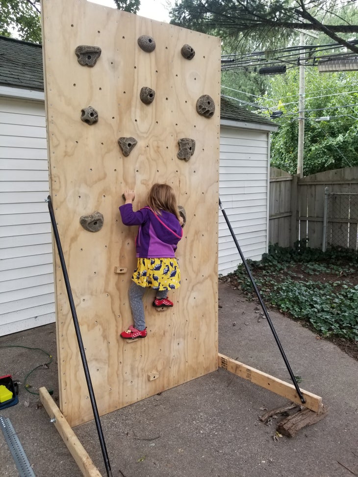 Diy Outdoor Climbing Wall