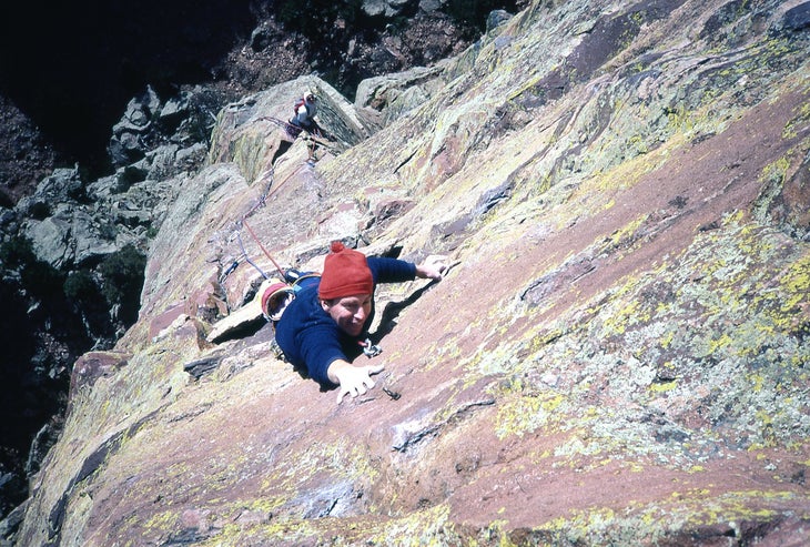 Andy Brown - Roger Schimmel Andy Brown on The Yellow Spur, Eldorado Canyon. Photo: Roger Schimmel.