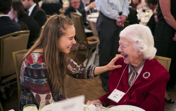 Gail Bates - American Alpine Club Library Among the many stopping at Gail Bates’s at the American Alpine Club gathering in Boston in 2018 were Margo Hayes, recipient of the Robert Bates Youth…