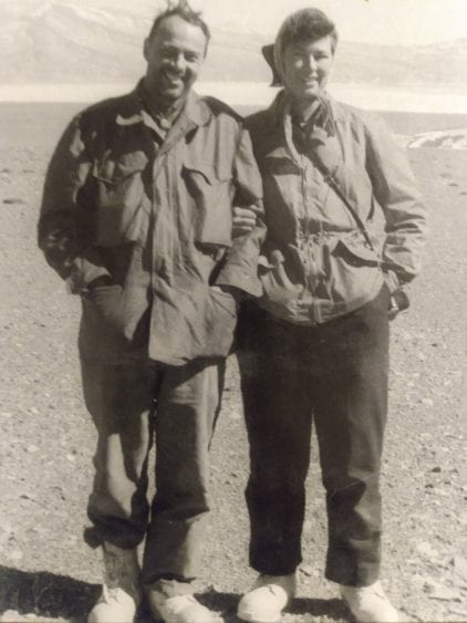 Gail Bates - Robert H. Bates Robert and Gail Bates, Atacama Desert, photograph by H. Adams Carter. Rear cover of The Love of Mountains is Best, Climbs and Travels from K2 to…