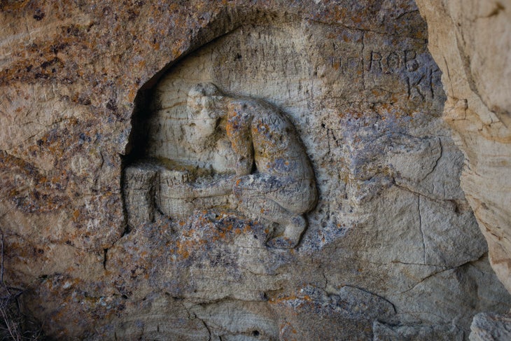 Sentinel Butte, ND carving - PC Matthew Eckelberg None