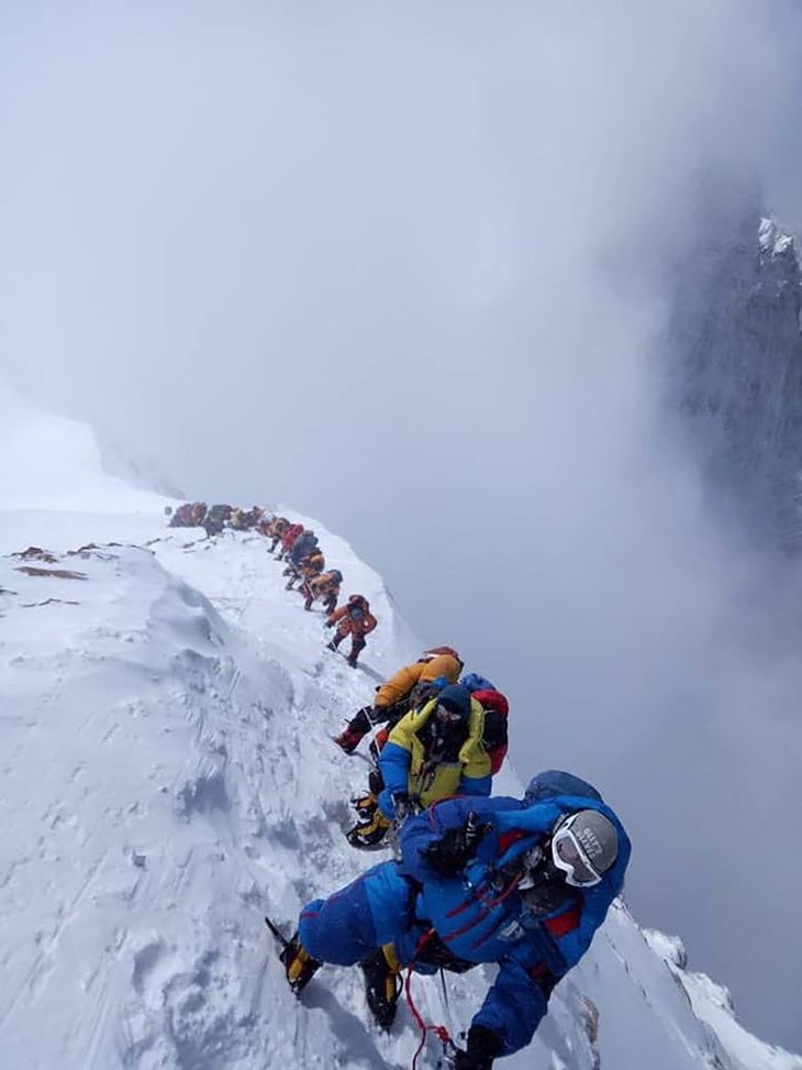 climbing everest mountain