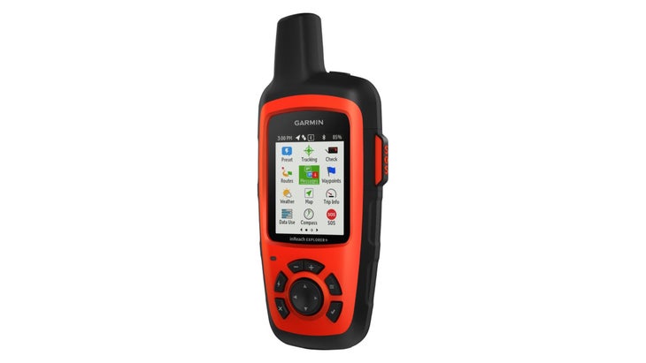 Orange and black GPS device