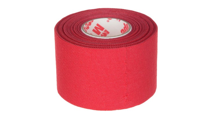 Roll of red kinesiology tape