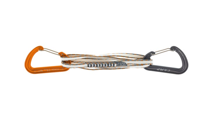 Camp Alpine Express Dyneema Quickdraws, on sale during REI's sale for climbers.