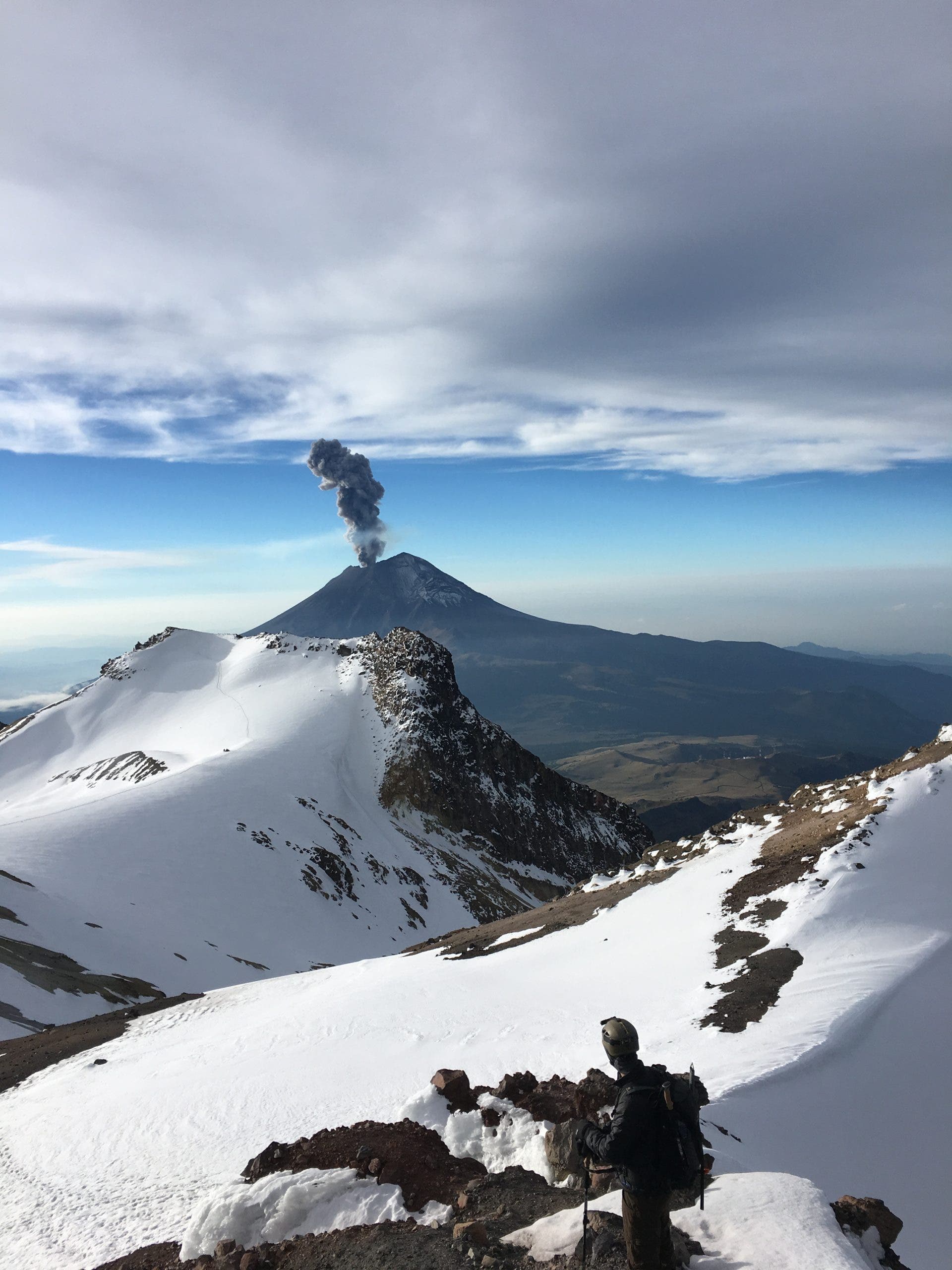 Popo seen from Izta in 2018.