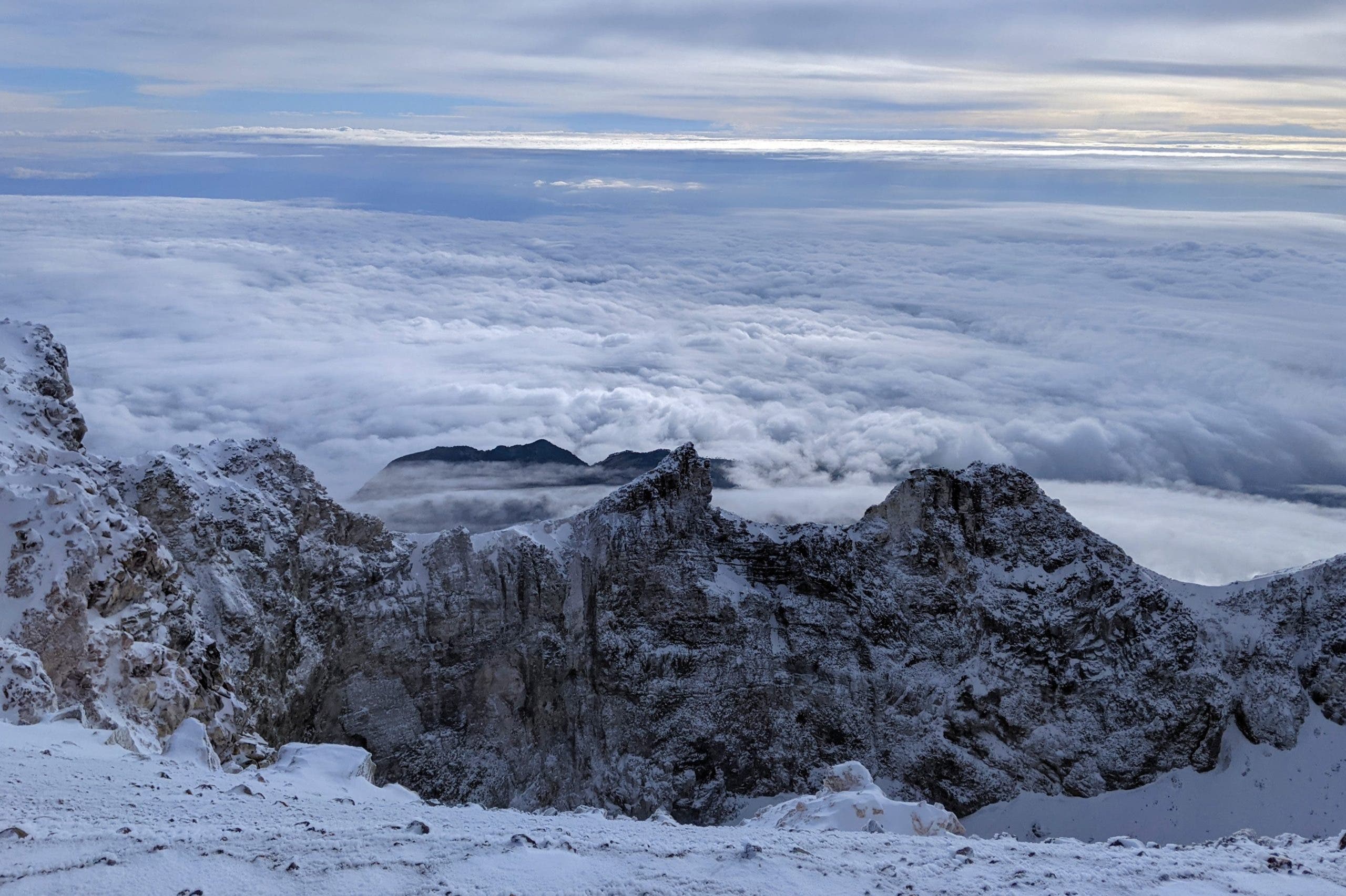 Orizaba's caldera.