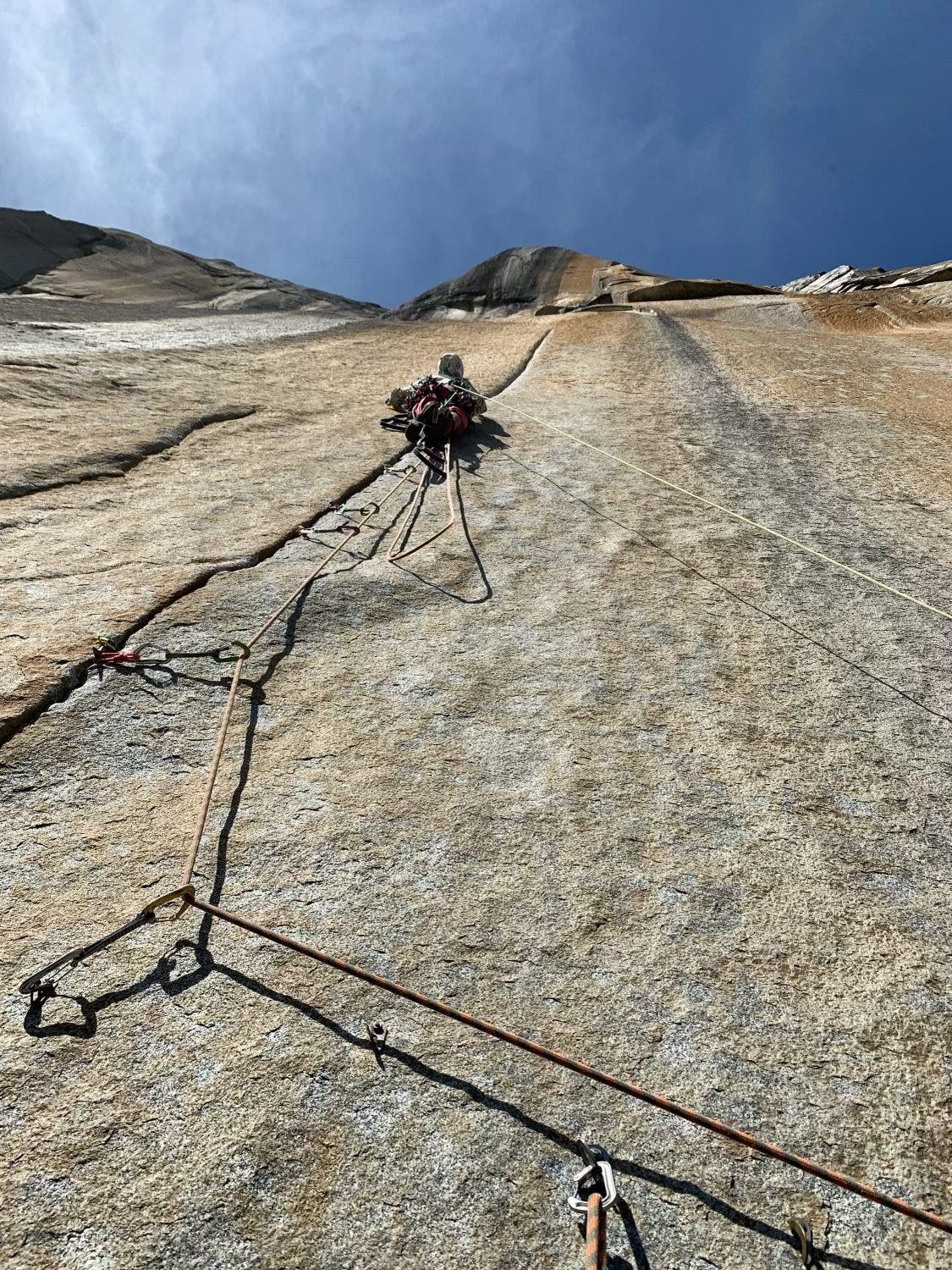 Lance Colley on the headwall of Sunkist.