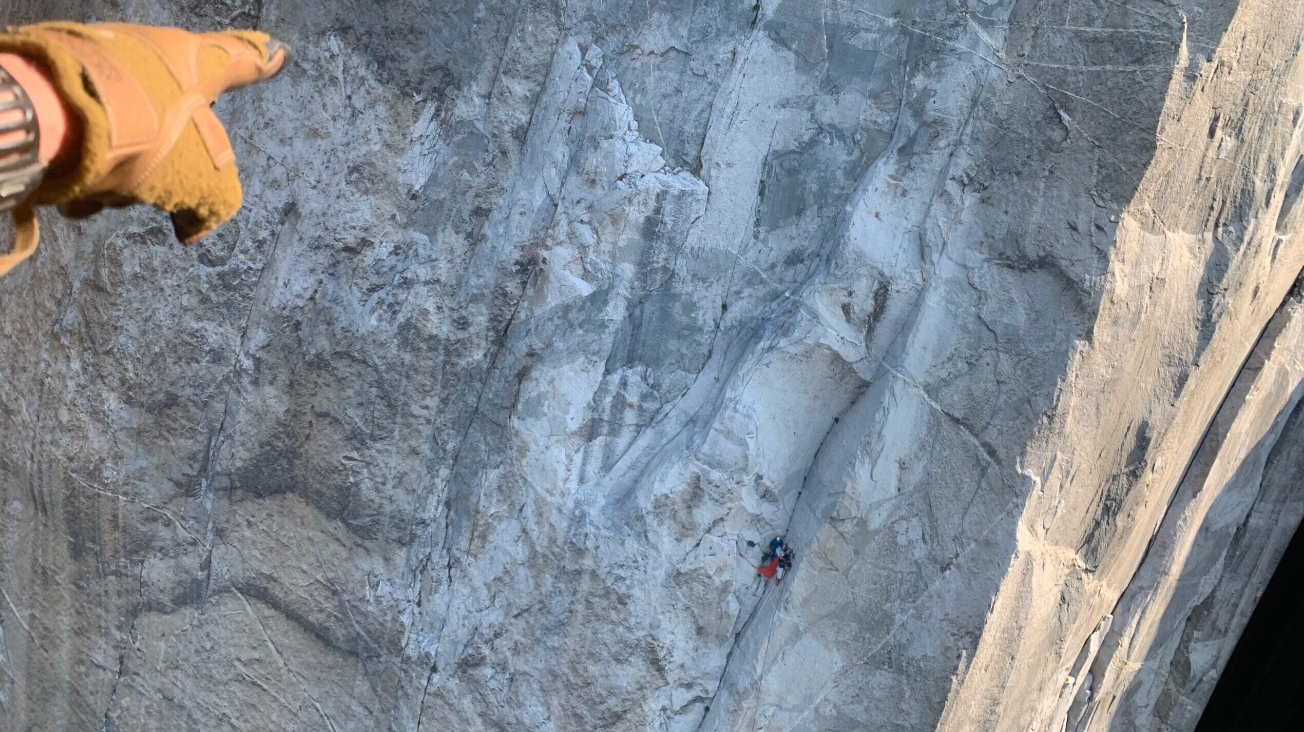 Rescue of the injured climber from the party's bivy.