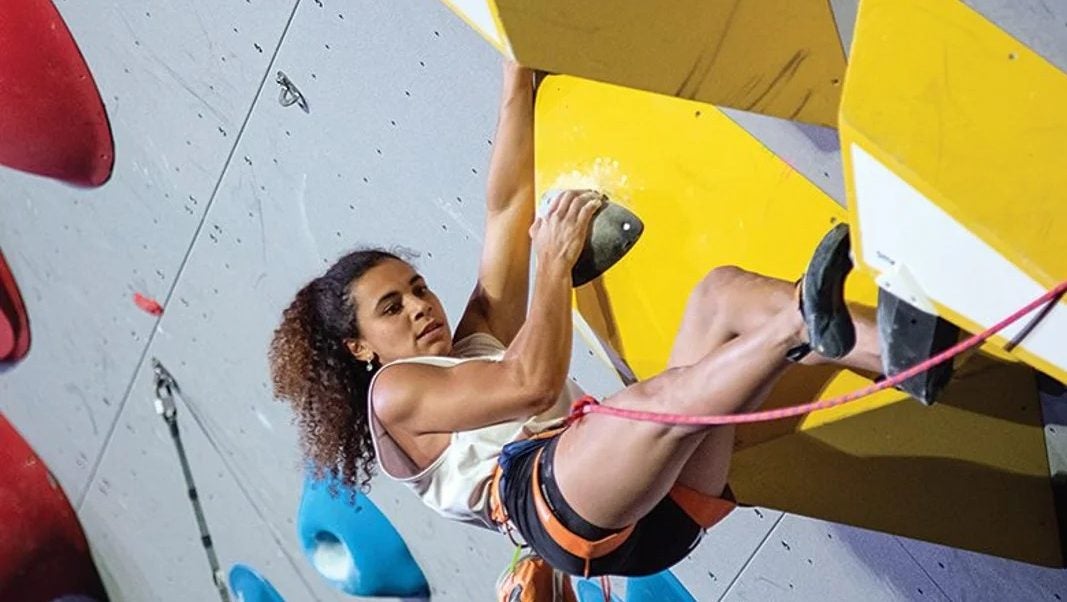 Shown here competing. Shown in video below doing something a different, and way cooler, way than anyone expected.