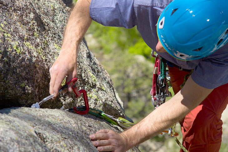 LEARN course, intro to trad climbing.