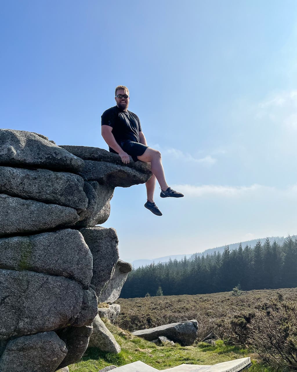 Hanging out on top of a V3 dyno problem in Ireland.