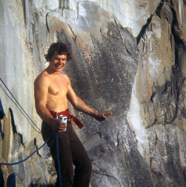 John Long on Leaning Tower in Yosemite in 1973.