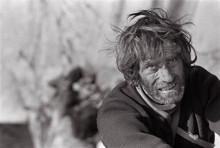 Climber Warren Harding on the Dawn Wall, El Capitan, Yosemite.