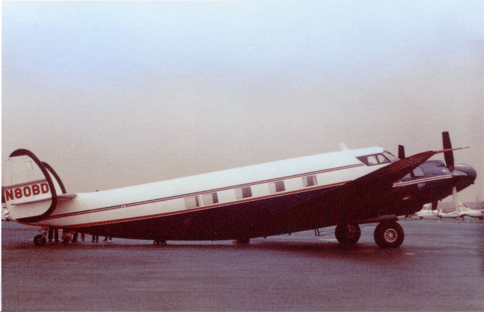 Drug smuggling airplane on runway.