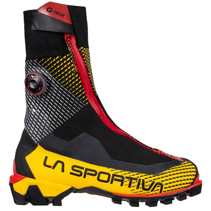 Studio image of La Sportiva G Tech mountaineering boot.