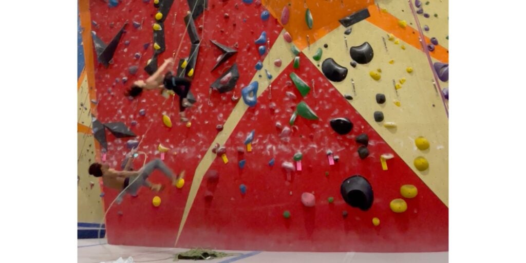 Weekend Whipper Bad Lead Fall In Climbing Gym Climbing