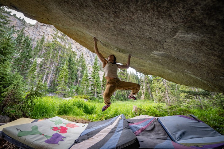 Katie Lamb cutting feet on Box Therapy