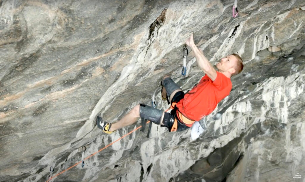 Jakob Schubert Does the First Ascent of ‘Project Big’ - Climbing