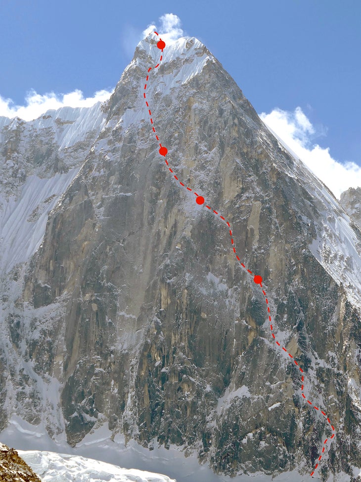 The North Face of Jugal Spire, Nepal.